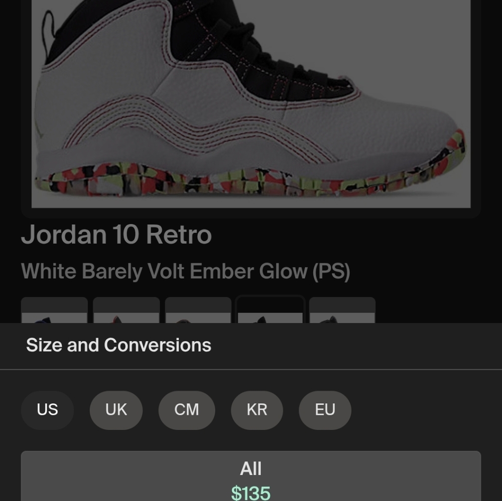 Jordan 10 Ember Glow (PS) - Picture 2 of 7